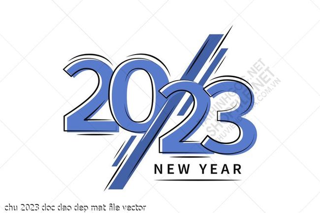 chu 2023 doc dao dep mat file vector